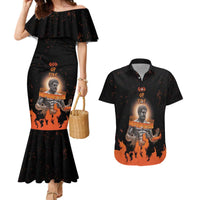 Ancient Greek Hephaestus Couples Matching Mermaid Dress and Hawaiian Shirt God Of Fire - Wonder Print Shop