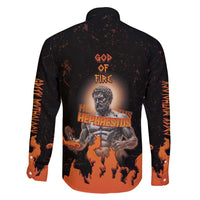 Ancient Greek Hephaestus Family Matching Long Sleeve Bodycon Dress and Hawaiian Shirt God Of Fire - Wonder Print Shop