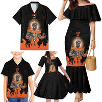 Ancient Greek Hephaestus Family Matching Mermaid Dress and Hawaiian Shirt God Of Fire - Wonder Print Shop