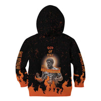 Ancient Greek Hephaestus Kid Hoodie God Of Fire - Wonder Print Shop