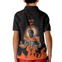 Ancient Greek Hephaestus Kid Polo Shirt God Of Fire - Wonder Print Shop