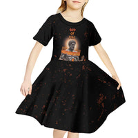 Ancient Greek Hephaestus Kid Short Sleeve Dress God Of Fire - Wonder Print Shop