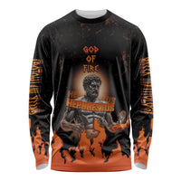 Ancient Greek Hephaestus Long Sleeve Shirt God Of Fire - Wonder Print Shop