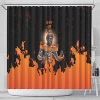 Ancient Greek Hephaestus Shower Curtain God Of Fire - Wonder Print Shop