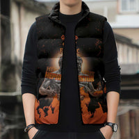 Ancient Greek Hephaestus Sleeveless Puffer Jacket God Of Fire - Wonder Print Shop