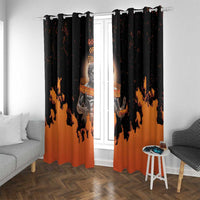 Ancient Greek Hephaestus Window Curtain God Of Fire - Wonder Print Shop