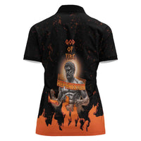 Ancient Greek Hephaestus Women Polo Shirt God Of Fire - Wonder Print Shop