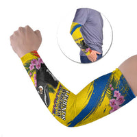 Ecuador Arm Sleeves Andean Condor With Phalaenopsis Orchid - Wonder Print Shop