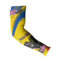 Ecuador Arm Sleeves Andean Condor With Phalaenopsis Orchid - Wonder Print Shop