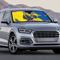 Ecuador Auto Sun Shade Andean Condor With Phalaenopsis Orchid - Wonder Print Shop