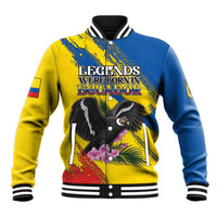 Personalized Ecuador Baseball Jacket Andean Condor With Phalaenopsis Orchid - Wonder Print Shop