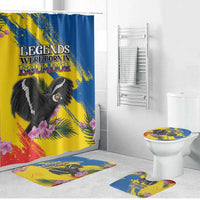 Ecuador Bathroom Set Andean Condor With Phalaenopsis Orchid - Wonder Print Shop