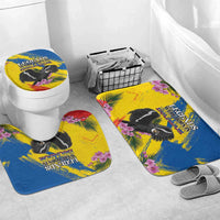 Ecuador Bathroom Set Andean Condor With Phalaenopsis Orchid - Wonder Print Shop