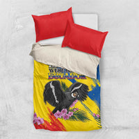 Ecuador Bedding Set Andean Condor With Phalaenopsis Orchid - Wonder Print Shop