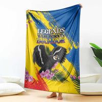 Ecuador Blanket Andean Condor With Phalaenopsis Orchid - Wonder Print Shop