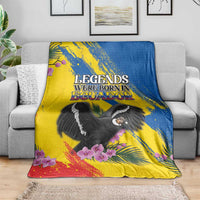Ecuador Blanket Andean Condor With Phalaenopsis Orchid - Wonder Print Shop