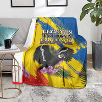 Ecuador Blanket Andean Condor With Phalaenopsis Orchid - Wonder Print Shop