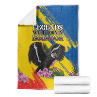 Ecuador Blanket Andean Condor With Phalaenopsis Orchid - Wonder Print Shop