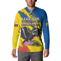 Personalized Ecuador Button Sweatshirt Andean Condor With Phalaenopsis Orchid - Wonder Print Shop