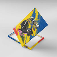 Ecuador Canvas Wall Art Andean Condor With Phalaenopsis Orchid - Wonder Print Shop