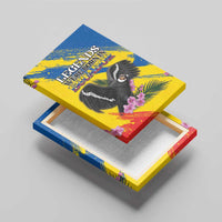 Ecuador Canvas Wall Art Andean Condor With Phalaenopsis Orchid - Wonder Print Shop