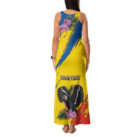 Personalized Ecuador Family Matching Tank Maxi Dress and Hawaiian Shirt Andean Condor With Phalaenopsis Orchid - Wonder Print Shop