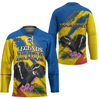 Personalized Ecuador Hockey Jersey Andean Condor With Phalaenopsis Orchid - Wonder Print Shop