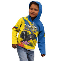 Personalized Ecuador Kid Hoodie Andean Condor With Phalaenopsis Orchid - Wonder Print Shop