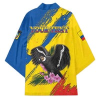 Personalized Ecuador Kimono Andean Condor With Phalaenopsis Orchid - Wonder Print Shop