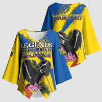 Personalized Ecuador Kimono Sleeve Blouse Andean Condor With Phalaenopsis Orchid - Wonder Print Shop