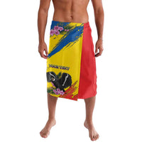 Personalized Ecuador Lavalava Andean Condor With Phalaenopsis Orchid - Wonder Print Shop