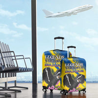 Ecuador Luggage Cover Andean Condor With Phalaenopsis Orchid - Wonder Print Shop
