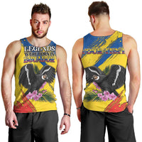 Personalized Ecuador Men Tank Top Andean Condor With Phalaenopsis Orchid - Wonder Print Shop