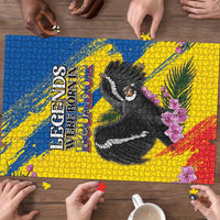 Ecuador Puzzle Andean Condor With Phalaenopsis Orchid - Wonder Print Shop