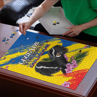 Ecuador Puzzle Andean Condor With Phalaenopsis Orchid - Wonder Print Shop