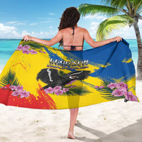 Ecuador Sarong Andean Condor With Phalaenopsis Orchid - Wonder Print Shop