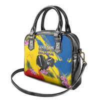 Ecuador Shoulder Handbag Andean Condor With Phalaenopsis Orchid - Wonder Print Shop