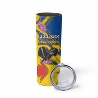 Personalized Ecuador Skinny Tumbler Andean Condor With Phalaenopsis Orchid - Wonder Print Shop