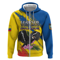 Personalized Ecuador Zip Hoodie Andean Condor With Phalaenopsis Orchid - Wonder Print Shop