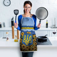 Ukraine Apron Coat Of Arms On Sunflower Field - Wonder Print Shop