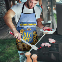 Ukraine Apron Coat Of Arms On Sunflower Field - Wonder Print Shop