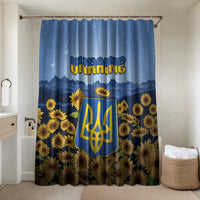 Ukraine Bathroom Set Coat Of Arms On Sunflower Field - Wonder Print Shop