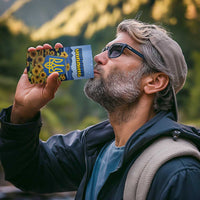 Personalized Ukraine 4 in 1 Can Cooler Tumbler Coat Of Arms On Sunflower Field - Wonder Print Shop