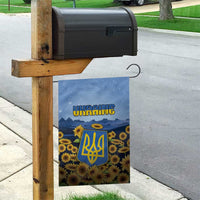 Ukraine Garden Flag Coat Of Arms On Sunflower Field - Wonder Print Shop