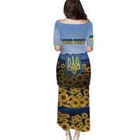 Personalized Ukraine Puletasi Coat Of Arms On Sunflower Field - Wonder Print Shop