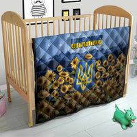 Ukraine Quilt Coat Of Arms On Sunflower Field - Wonder Print Shop