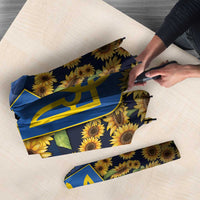 Ukraine Umbrella Coat Of Arms On Sunflower Field - Wonder Print Shop