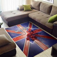 United Kingdom Area Rug British Lion Flag Style - Wonder Print Shop