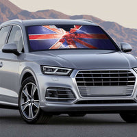 United Kingdom Auto Sun Shade British Lion Flag Style - Wonder Print Shop