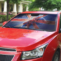 United Kingdom Auto Sun Shade British Lion Flag Style - Wonder Print Shop